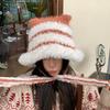 New Lion Hat Autumn and Winter Warm Plush Hat Big Eaves Ear Protection Cute Wool Hat Show Face Small Knitted Hat Children