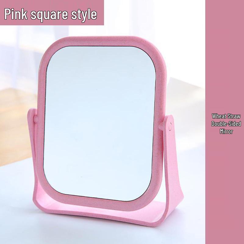 Portable Double-Sided Rotatable HD Desktop Cosmetic Mirror