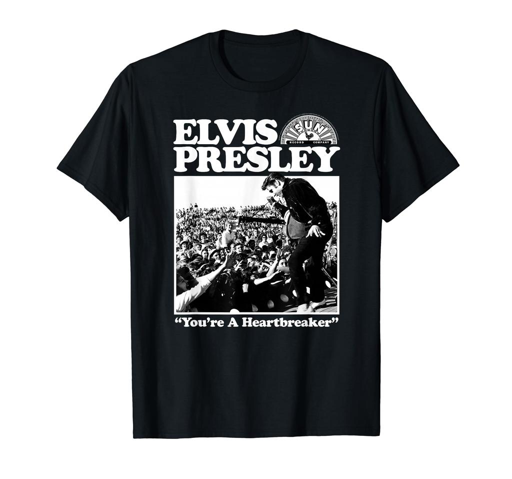 Elvis A Heartbreaker King of Rock and Roll Music T-Shirt