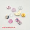 1 Set Perlen Schmuck Bastelmaterialien Überraschungspaket Plastik Instagrammable Pastell Knöpfe zum Basteln DIY 11mm