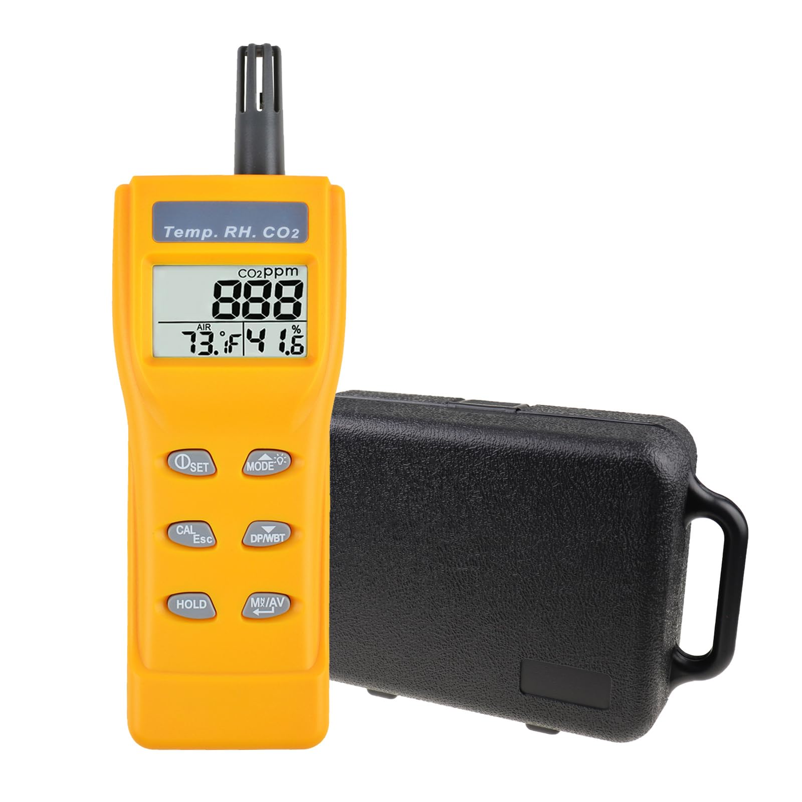 

CO2 Meter Air Quality Monitor Handheld CO2 Monitor Carbon Dioxide Concentration CO2 Sensor Air Quality Carbon Dioxide Meter 0-9999ppm