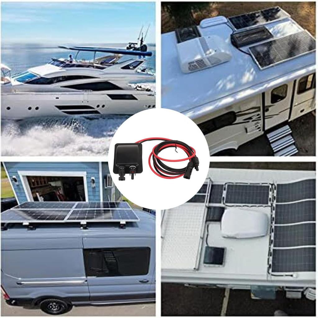 Multipurpose Solar Panel Cable Entry Set Includes Copper Wire Easy Installion for Campers Waterproof ABS Designs