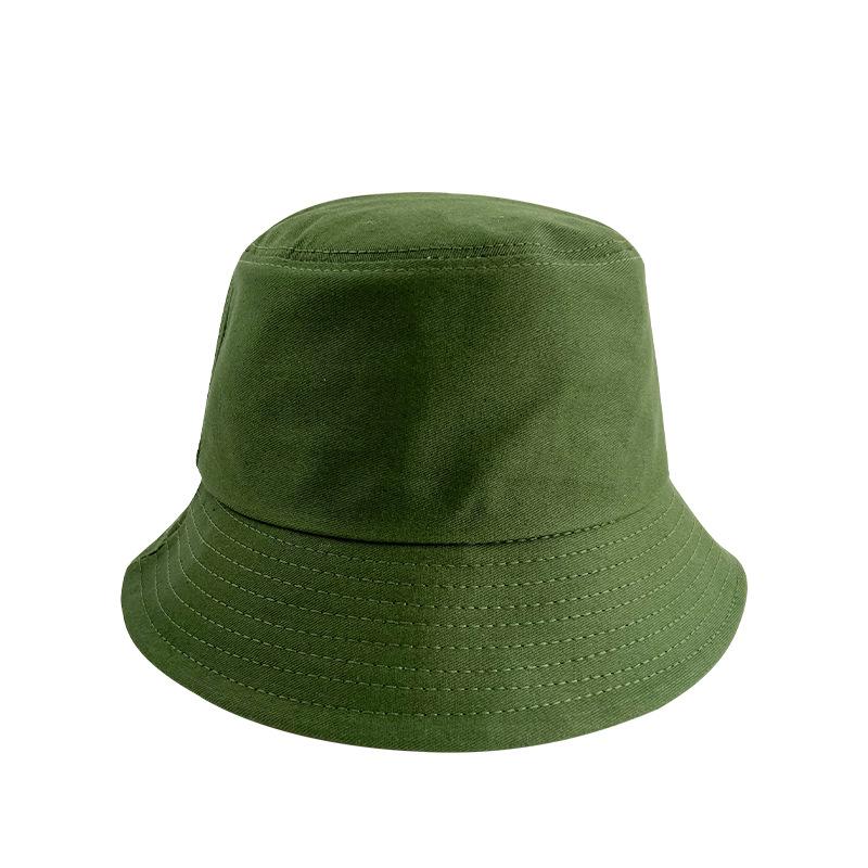 Unisex Cotton Bucket Hats Summer Foldable Sunscreen Panama Hat Solid Color Hip Hop Wide Brim Beach UV Protection Fisherman Hat