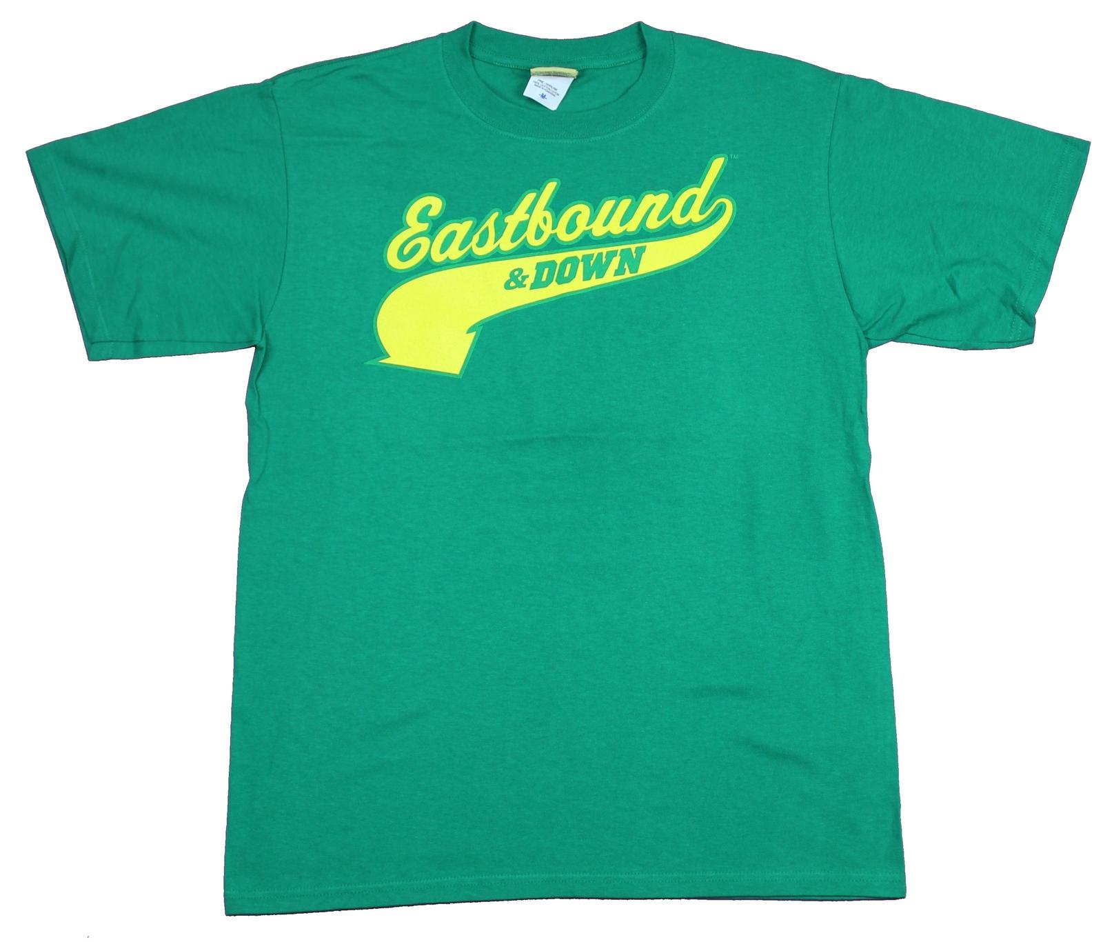 Eastbound & Down Mens T-Shirt - Yellow Script Logo Powers Number XXXL