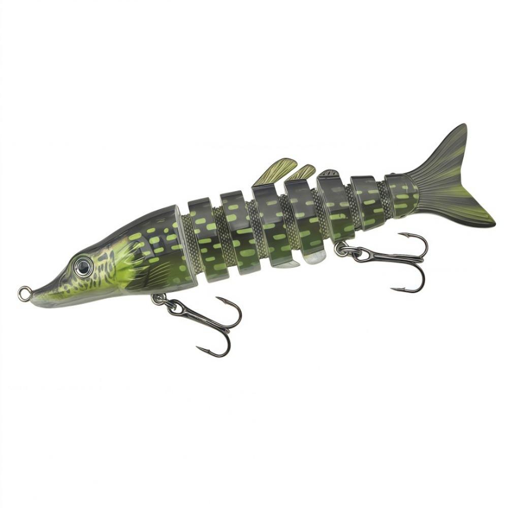 9 Segment Wobblers Fishing Lures 17g Weight Hard Artificial Bait Wobblers Crankbait Pike Fishing 10