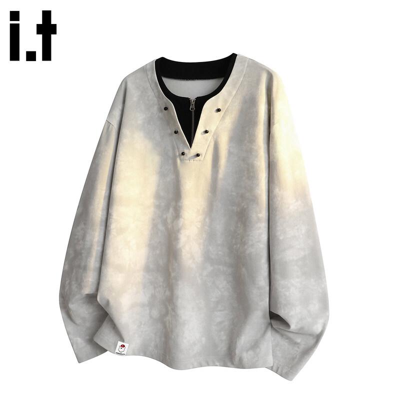 :CHOCOOLATE Men s Distressed Crewneck Sweatshirt M