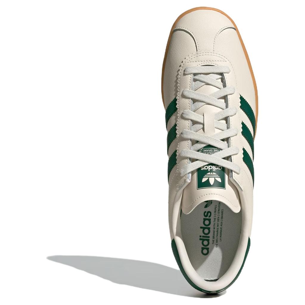 Adidas Originals Stadt Abriebfeste Low Top Skateboard Schuhe Unisex Beige Grüne Sneaker JR8311