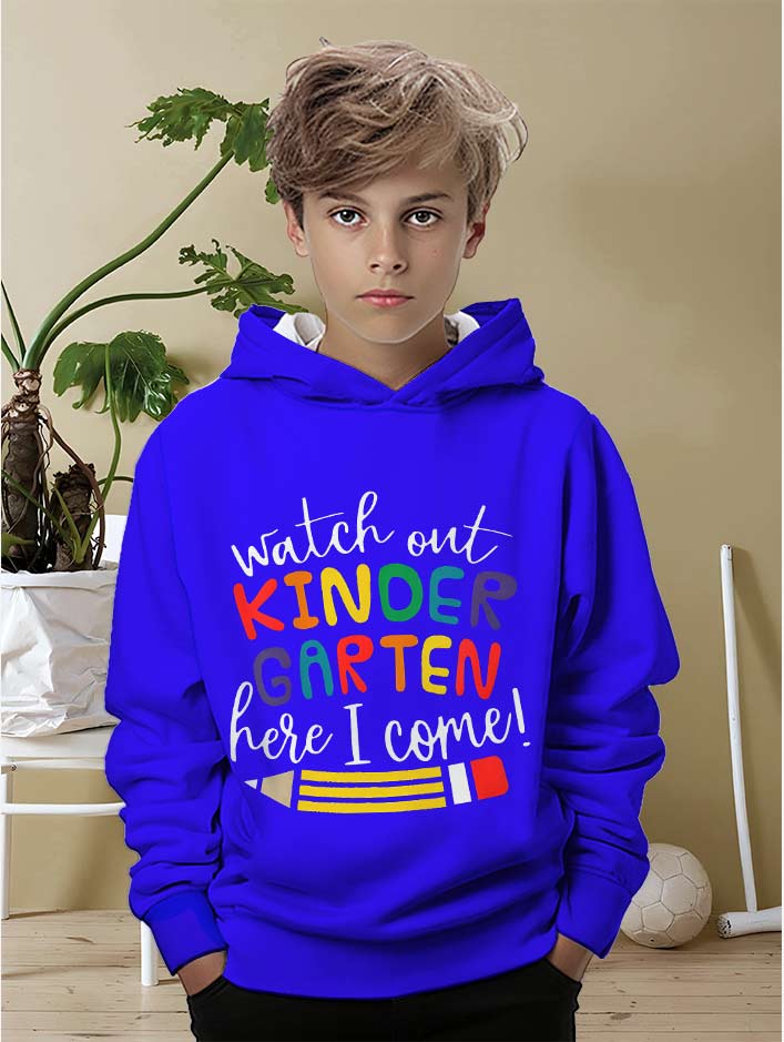 Boys casual hoodie, 3D printed New Harajuku English letter print sports style personality street print, everyday casual hoodie
