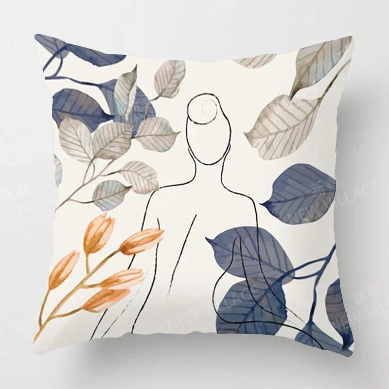 

Nordic fall home autumn decoration throw pillow cover sofa Cushion cover modern living room 30x30cm бежевий