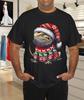 Bearded Dragon Ugly Sweater Santa Hat Christmas T-Shirt