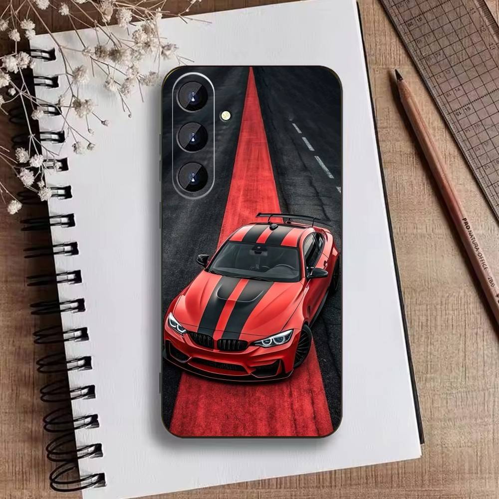 Sport Car Phone Case For Samsung Galaxy A73,A21s,A22,A31,A52,A53,A71,A41Soft Black Shell