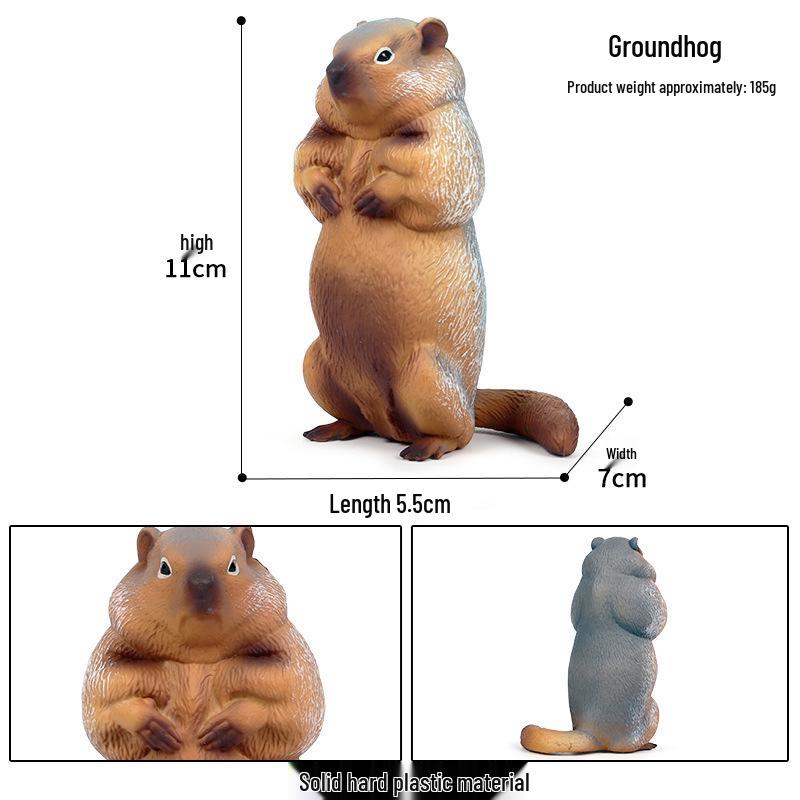 Children's Cognition Animal Models: Chipmunk, Marmot, Squirrel, and Mouse Toys for Home Decoration.