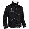 Veste en Cuir Punk Heavy Metal V8 Hommage à Michael Jackson pour Imitateur Cosplay Halloween Homme Michael Jackson
