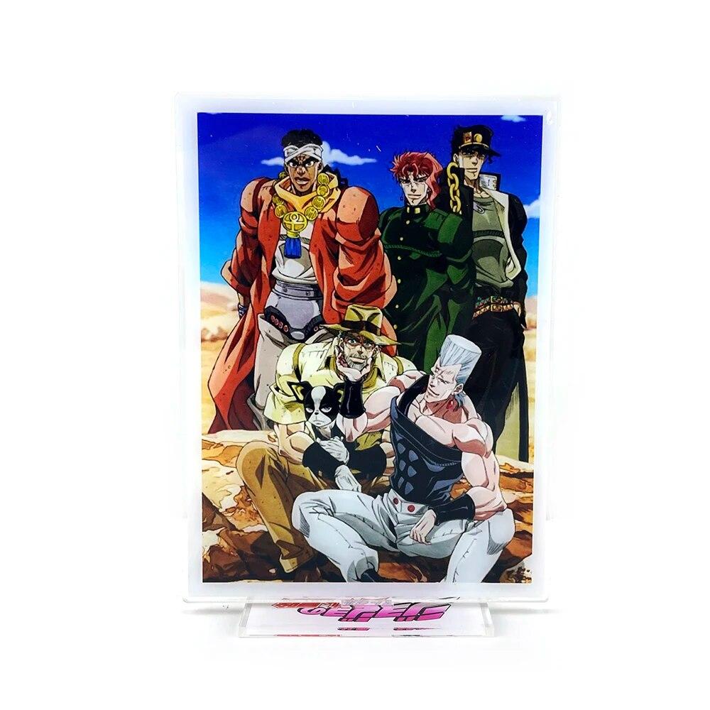 JoJo No Bizarre Adventure Jotaro Kakyoin Polnareff Joseph Avdol Iggy Acrylic Stand Standee Toy Figure