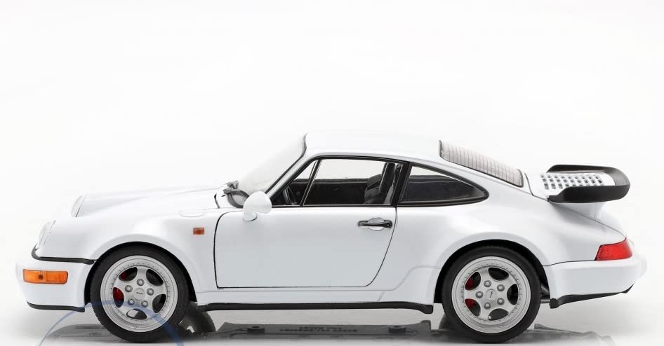 Willy 1/18 Scale Porsche 911 (964) Turbo (White) Diecast Model Car