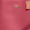 Coach Town 22 Solid Color Letter Logo Zipper Pocket Layer Polished Leather Bucket Bag Women Handbags Pink 1011-IMT9Z