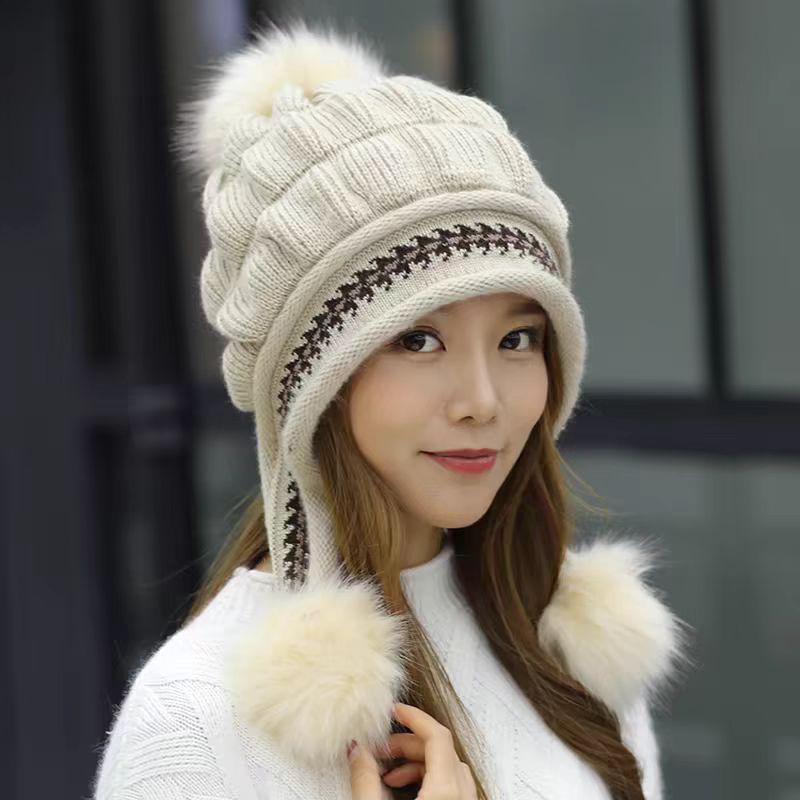 Adult-Kid Winter Knitted Hat with Cute Design and Ear Protection