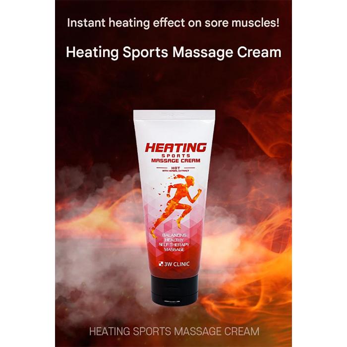 3w Clinic Spor Masaj Kremi 150ml (Isıtma / Soğutma) (7 Seçenek)