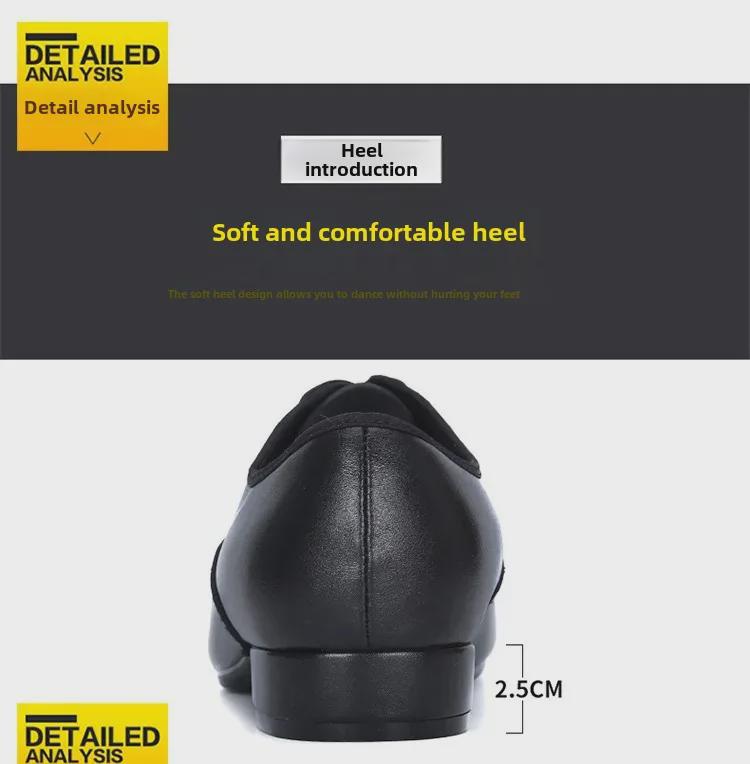 Pánské boty na společenské a latinskoamerické tance s měkkou podrážkou 2025