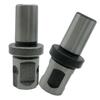 49mm 1.93 In Magnetic Drill Adapter Silver Color Steel Material Right Angle Shank 1 2-20UNF Connection Port Black Color