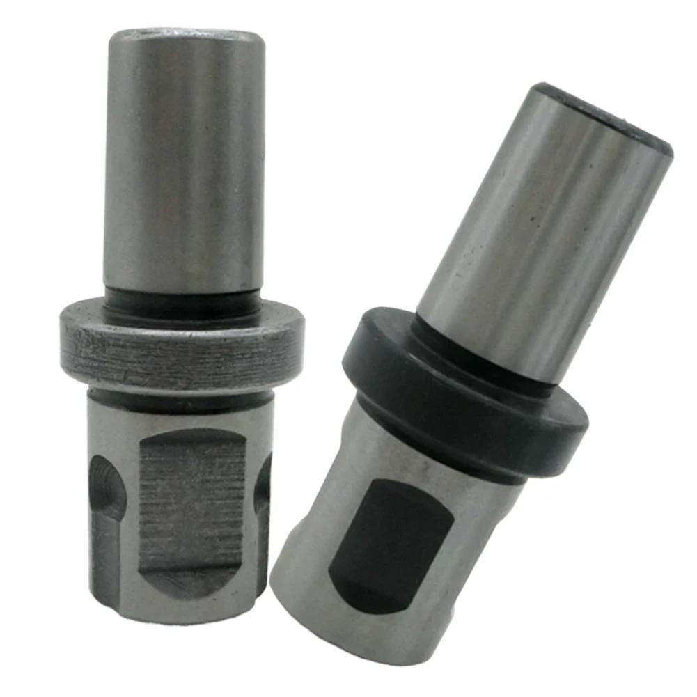 49mm 1.93 In Magnetic Drill Adapter Silver Color Steel Material Right Angle Shank 1 2-20UNF Connection Port Black Color