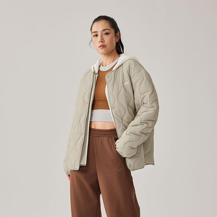 Skechers Puffer Jacket Unisex Light Gray Brown P425U038-021B