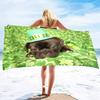 Green Clover St Patrick's Day Bath Towel Oversized Lightweight Beach Towel Travel Swim Pool Yoga Camping for Adults Women Men