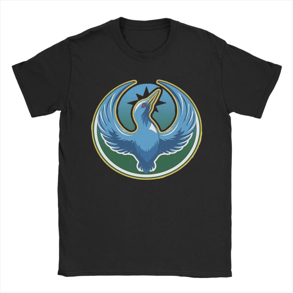 Mens TShirts Minnesota Loon and Trees in Moonlight Awesome Pure Cotton Tees Short Sleeve  T Shirt Round Neck Clothing 4XL 5XL