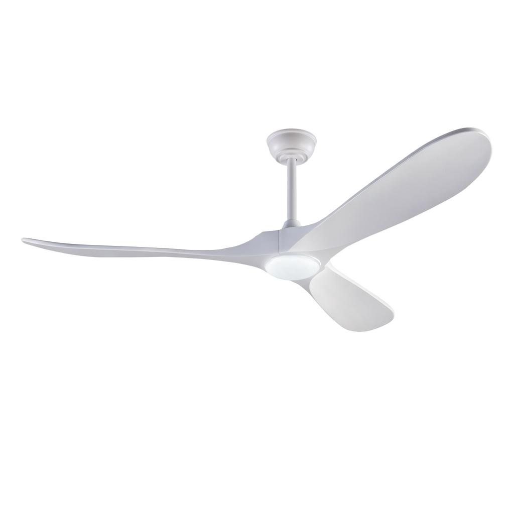 60-inch fan with lighting and remote control, 3 solid wood blades, 3-CCT, dimmable, six-speed reversible fan settings, for living room/ dining room