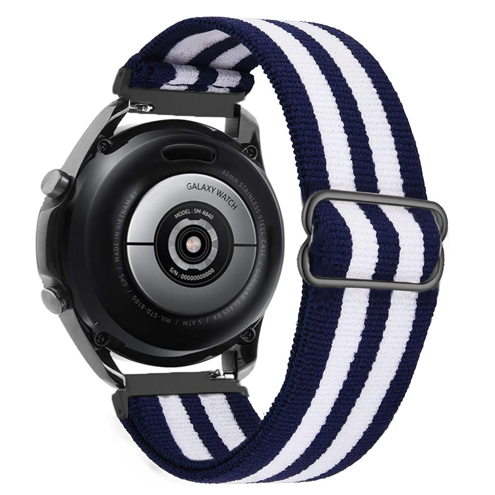 20mm 22mm Watch Straps For Samsung Galaxy Watch 7 5 pro 6 4 classic Adjustable Elastic bracelet Huawei watch GT 4 3 6 5 pro band