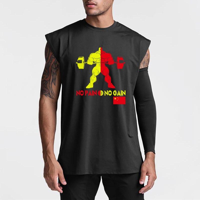 

Muscleguys, мягкая и быстросохнущая мужская дышащая майка из полиэстера, летняя майка для фитнеса, повседневная футболка без рукавов XXL