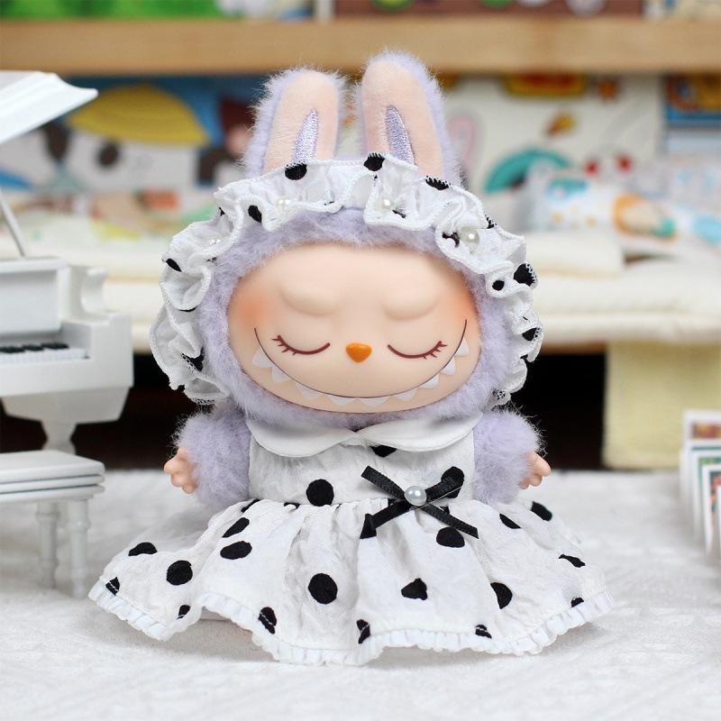 New Labubu Universal Doll Clothes Pendant Spring Blossom Series Doll Skirt