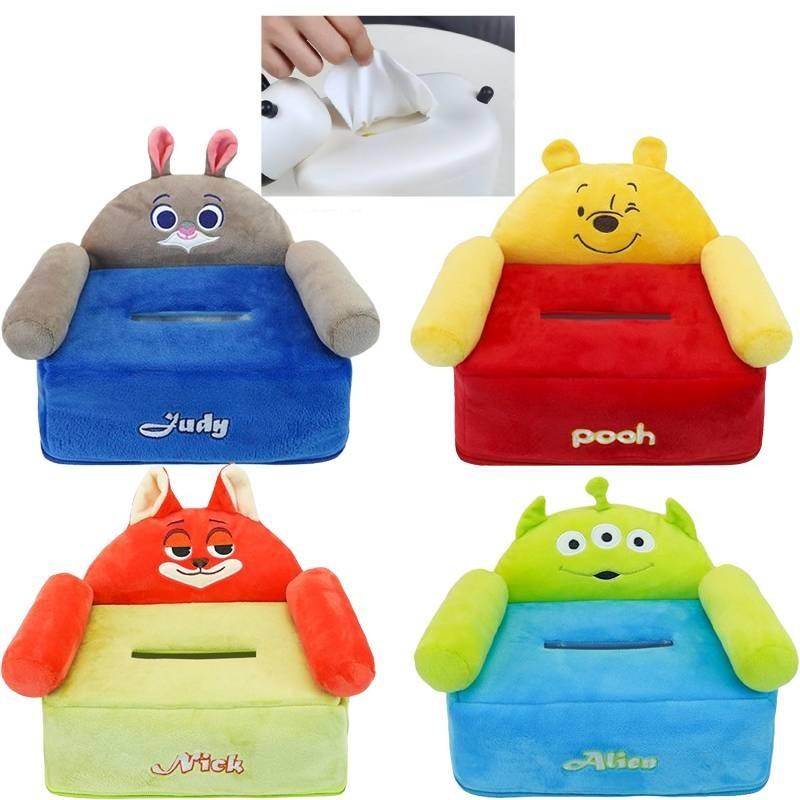 Judy Nick Hopps Wilde Alien Pooh Bear Tissue Box Large Storage Capacity