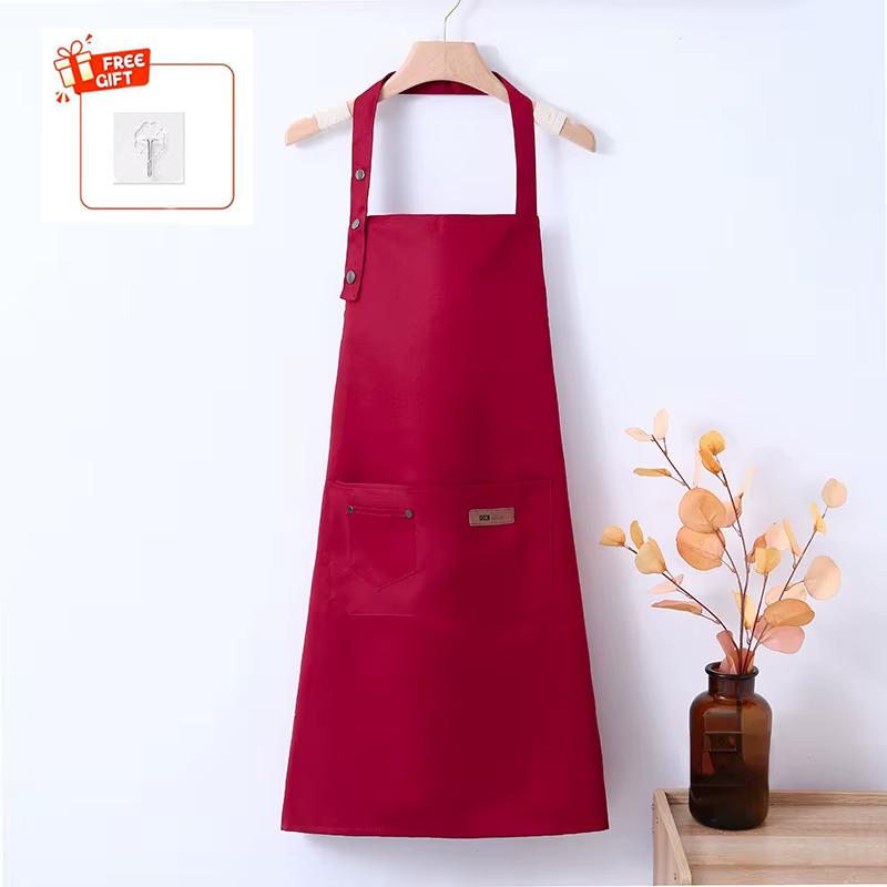 Fashion Canvas Kitchen Aprons For Woman Men Chef Work Apron For Grill Restaurant Bar Shop Cafes Beauty Nails Studios Uniform