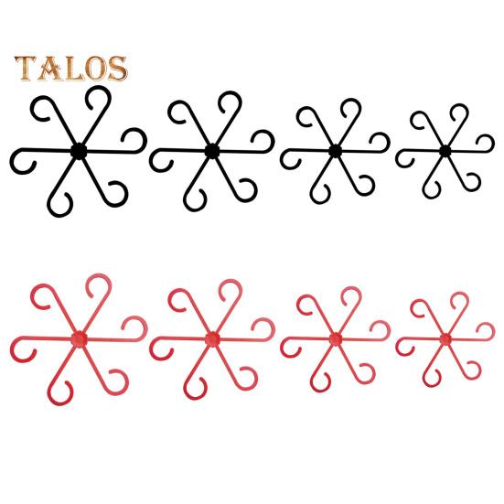 

8 шт. держатель для стебля растения, опоры для стеблей вьющихся комнатных растений, многоразовые колышки для цветочных растений, крючки для стеблей, аксессуары для роста овощей, фруктов и цветов чёрный/красный