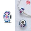 Authentic copper Bracelets Women Diy Gift Murano Jewellery Accessories Charm Bead Charms Bead Charms Flower Blue Star Shape Green Turtle Glass Bead Ch