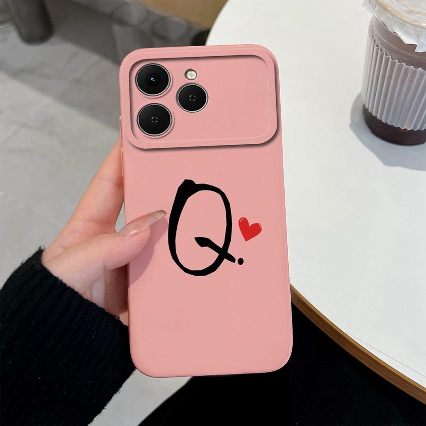 Phone Cases For Tecno Spark 40 Pro Plus 40C Pova 4 5 6 7 Neo Creative Letters Shockproof Silicone Soft Covers Camera Protection Shell For Tecno Casing