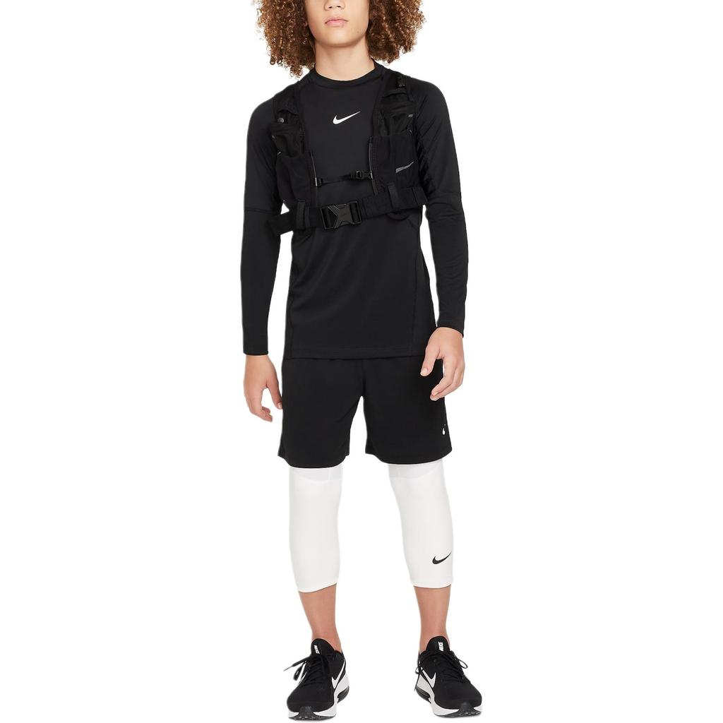 Nike Kids Long Sleeve Slim Fit Quick Dry T-Shirt Kids Tops Black FJ6822-010