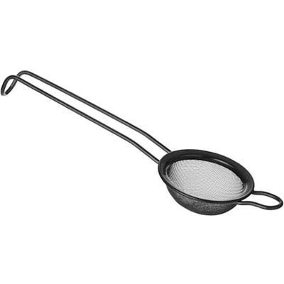 Barsieb für Cocktails, Stahl, Durchmesser 65 mm, schwarz