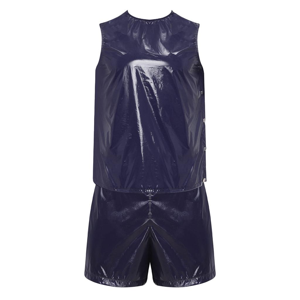 Traje de Sudoración Impermeable para Hombre S-3XL Top sin Mangas y Boxer con Cierre Lateral Ropa Deportiva Adaptativa para el Cuidado de Personas con Discapacidad