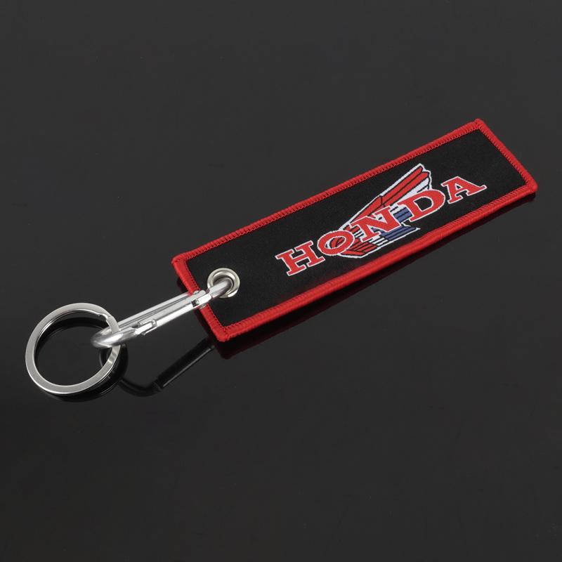 CPO1 Embroidery Motorcycle Keychain Keyring Key Ring For Honda CBR CB650R CB1000R 125R 954 600 650F 650R 1100XX 1000F 600RR 1000RR