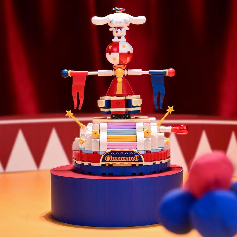 Hello Kitty Cinnamoroll Hamburger & Ice Cream Truck Building Blocks Toy