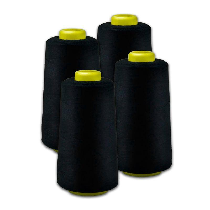 AEE4-All-Purpose Black Thread For Sewing Polyester Sewing Thread Of 3000 Yards Each Spool Thread For Sewing Machine Thread Durab чёрный