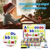 1 Set magnetisches englisches Buchstabenspielzeug, bunte Großbuchstaben und Kleinbuchstaben, Lernen von Zahlen für Vorschüler, Kleinkinder, Jungen und Mädchen, pädagogisches Alphabet-Spielzeug
