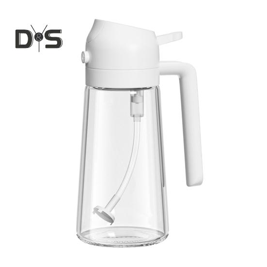 

Бутылка-распылитель для масла для кухни 2 в 1, стеклянный дозатор масла и распылитель, 600 мл, бутылка для оливкового масла для приготовления салата, барбекю бежевый