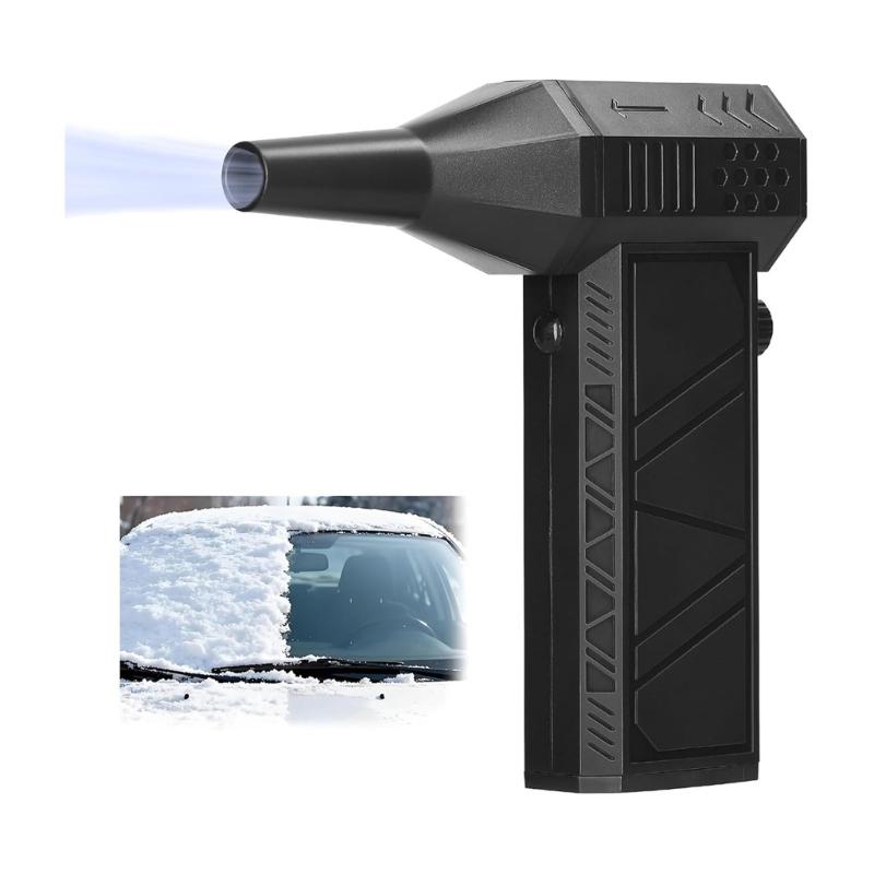 Cordless Boosted Blower Featuring 130000 RPM High Speed Airflows for Effective Dust Removal in Various Indoor Outdoor