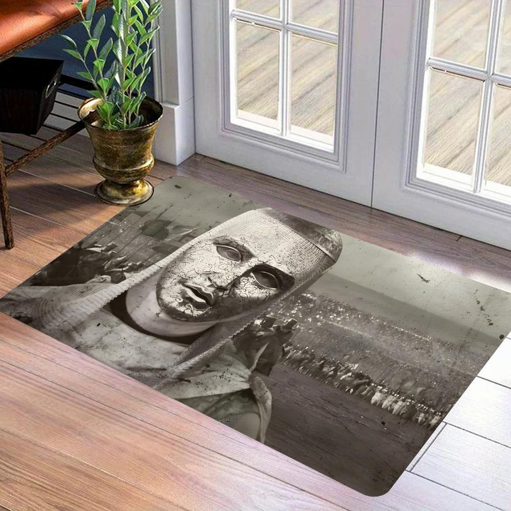Baldwin IV of Jerusalem Floor Mat Flannel Door Mat Non-Slip Bedroom Living Room Home Decor