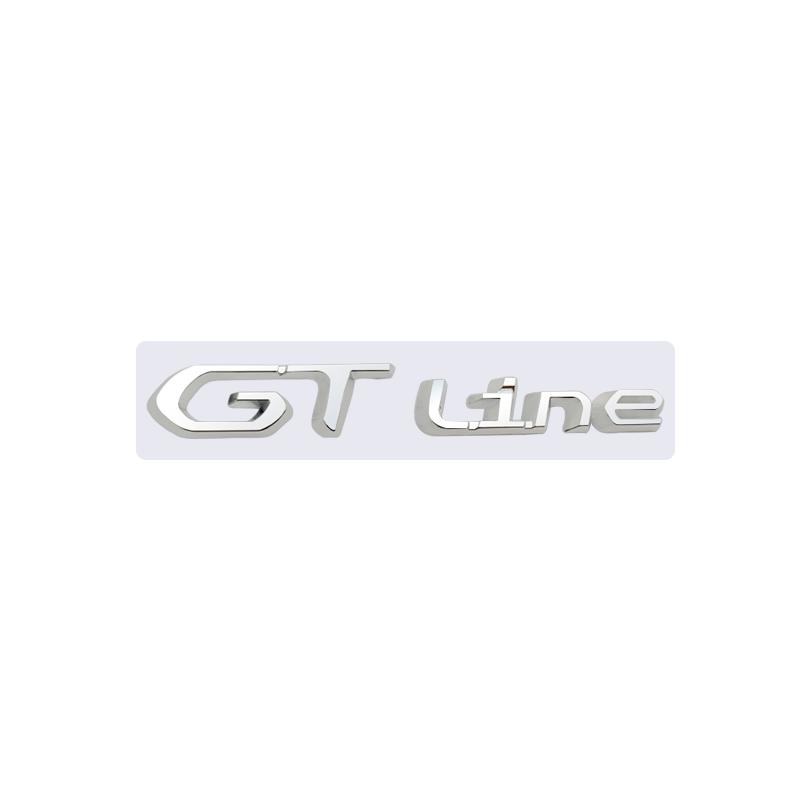 SQOB1 3d metal Car Sticker GT Line Emblem Sticker Rear Trunk Sticker For Proceed GT LINE Peugeot 206 207 208 308 408 508 5008 3008
