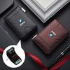 Hot 2025 Carbon Fibre Car Men Wallet Credit Card Holder Storage Purse For BMW X3 X5 M5 M3 E46 E90 E60 F10 F30 E36 G30 E87 E70 E3