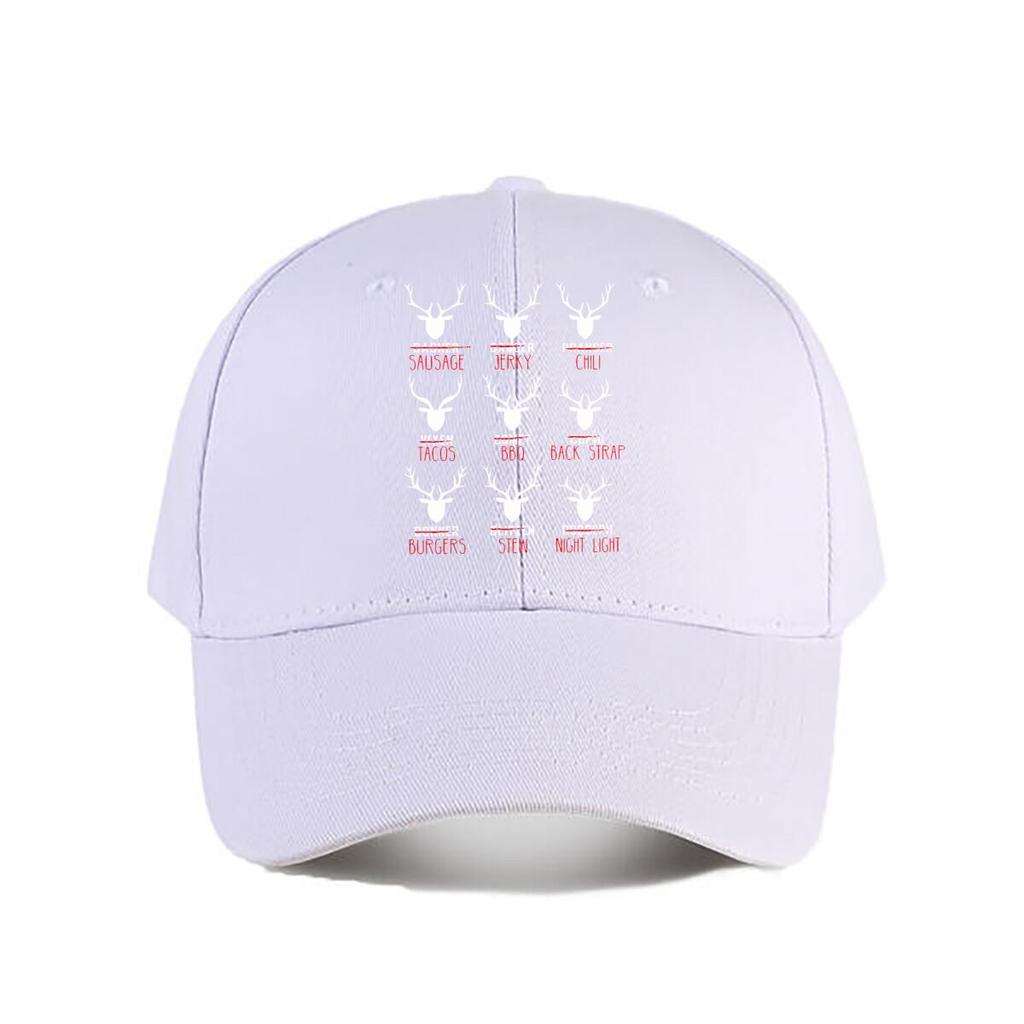 Funny Reindeer Food Christmas Baseball Cap Fashion Unisex Sunhat Womens Outdoor Sports